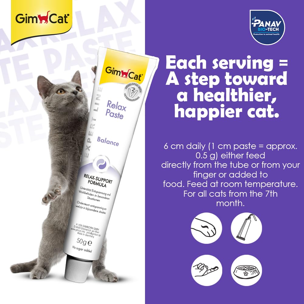 Gimcat Relax Paste for Cats | Balance, 50g - Image 4