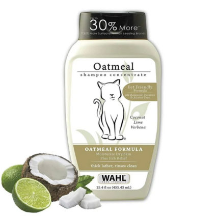 Wahl Oatmeal Shampoo for Cats, 15.4 oz