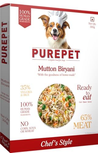Purepet Fresh Dog Food Mutton Biryani, for Adult & Puppy, 300gm (Pack of 2) - Image 2