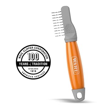 Wahl Soft Grip Dematter, Grey Orange, Medium - Image 2