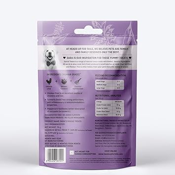 HUFT Sara's Dog Treat Chicken Liver with Turmeric, 70g (Pack of 2) - Image 4