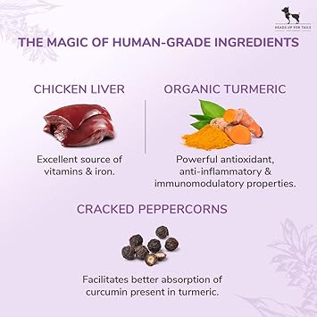 HUFT Sara's Dog Treat Chicken Liver with Turmeric, 70g (Pack of 2) - Image 2