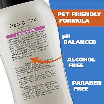 Wahl Flea and Tick Shampoo, Rosemary Cedar, 710ml - Image 3