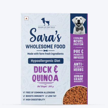 HUFT Sara's Wholesome Hypoallergenic Diet Duck & Quinoa Dog Wet Food, 300g