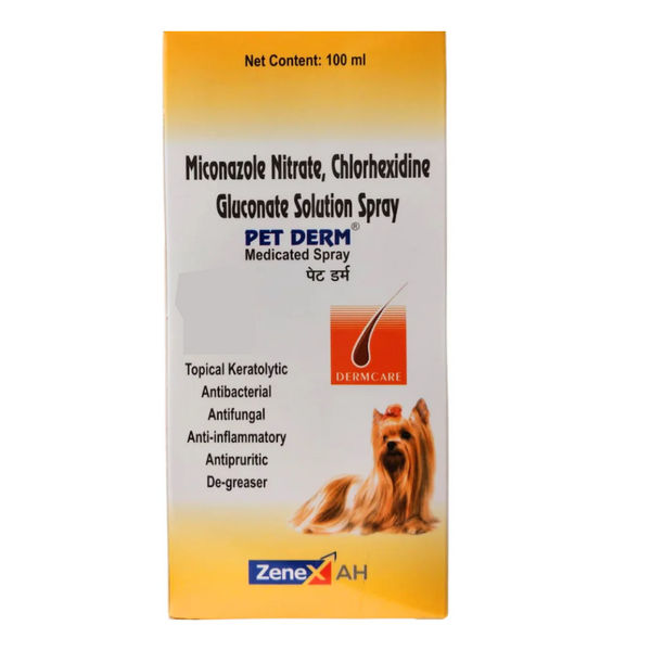 Zenex Pet Derm Spray For Dogs and Cats, 100ml