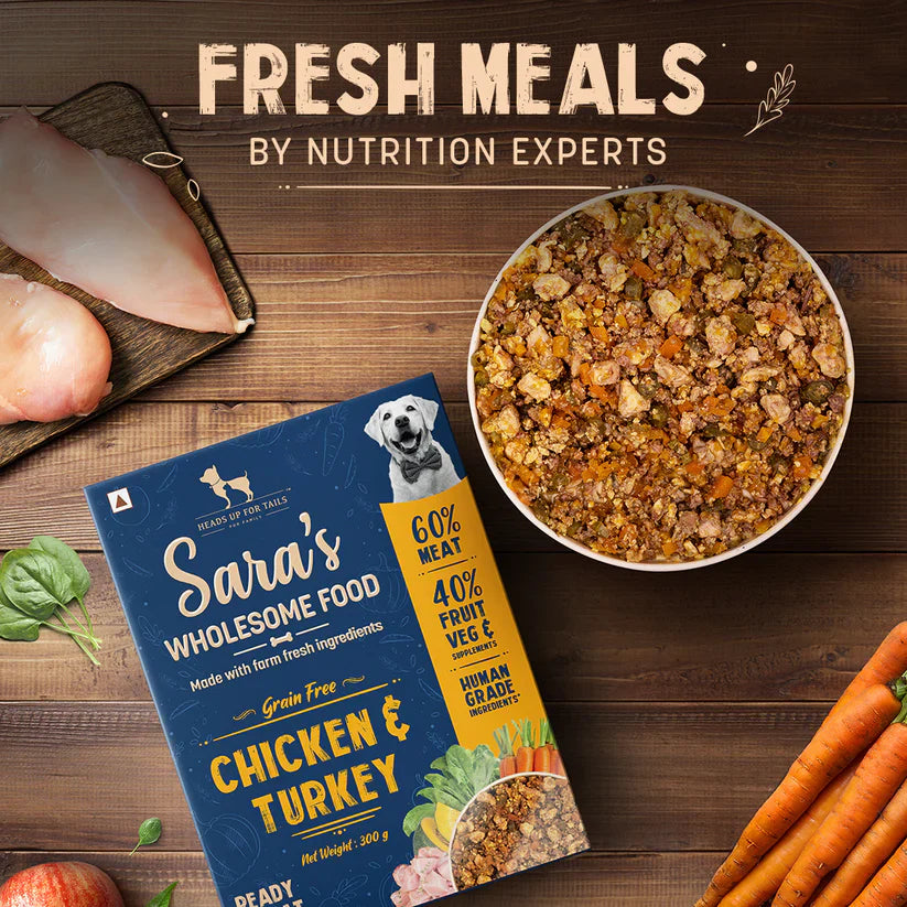 HUFT Sara's Wholesome Grain-Free Chicken And Turkey Dog Food, 300g - Image 4