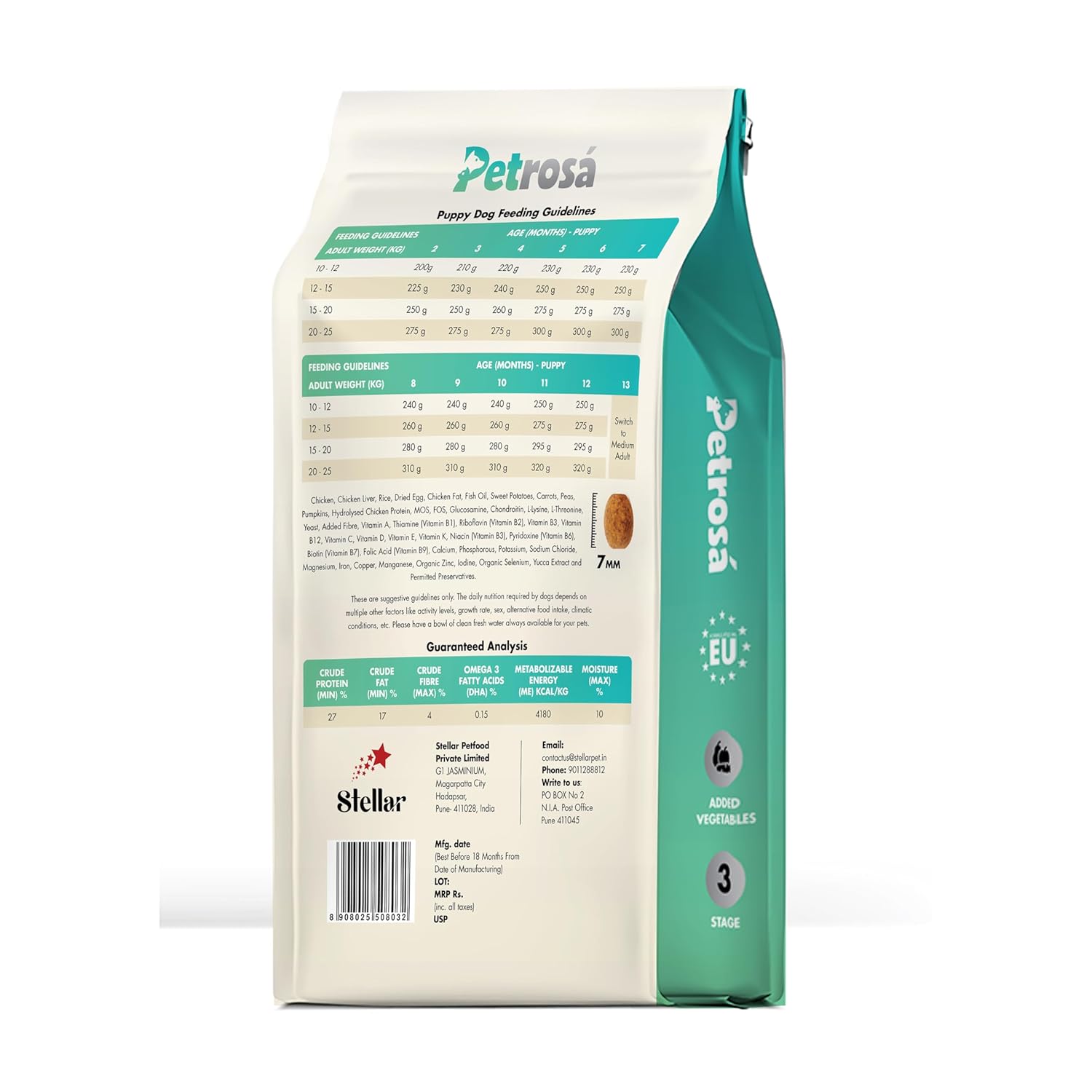 Petrosa Medium Breed Dry dog Food - Puppy (2-12 months) - Image 2