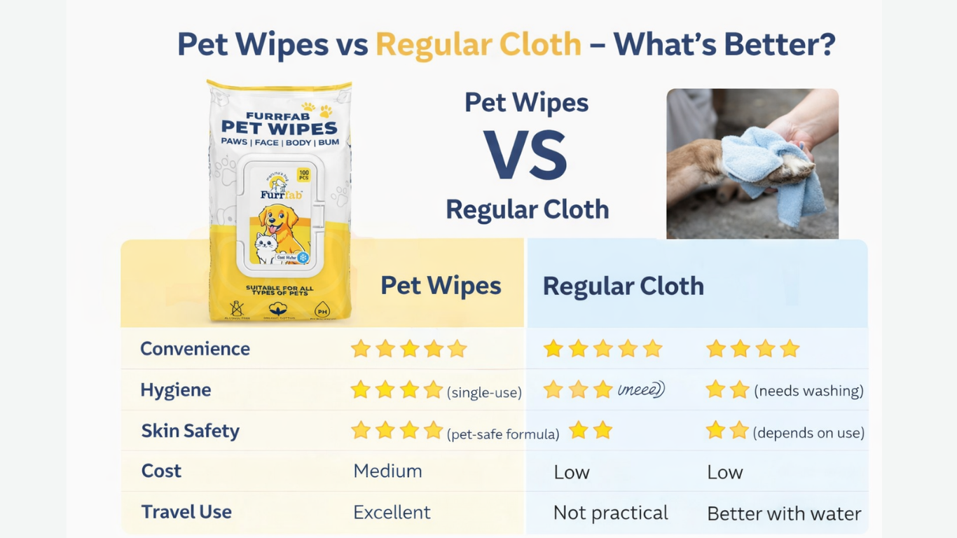 Furrfab Pet Wipes Combo Pack 25 Pulls Body Wipes and 25 Pulls Eye and Ear Wipes for Dogs and Cats - Image 4