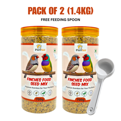 Furrfab Finches Food Seed Mix Pack of 2 (700g Each | 1.4kg)