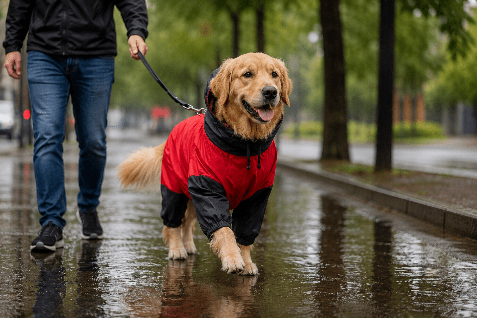 furrfab dog raincoat