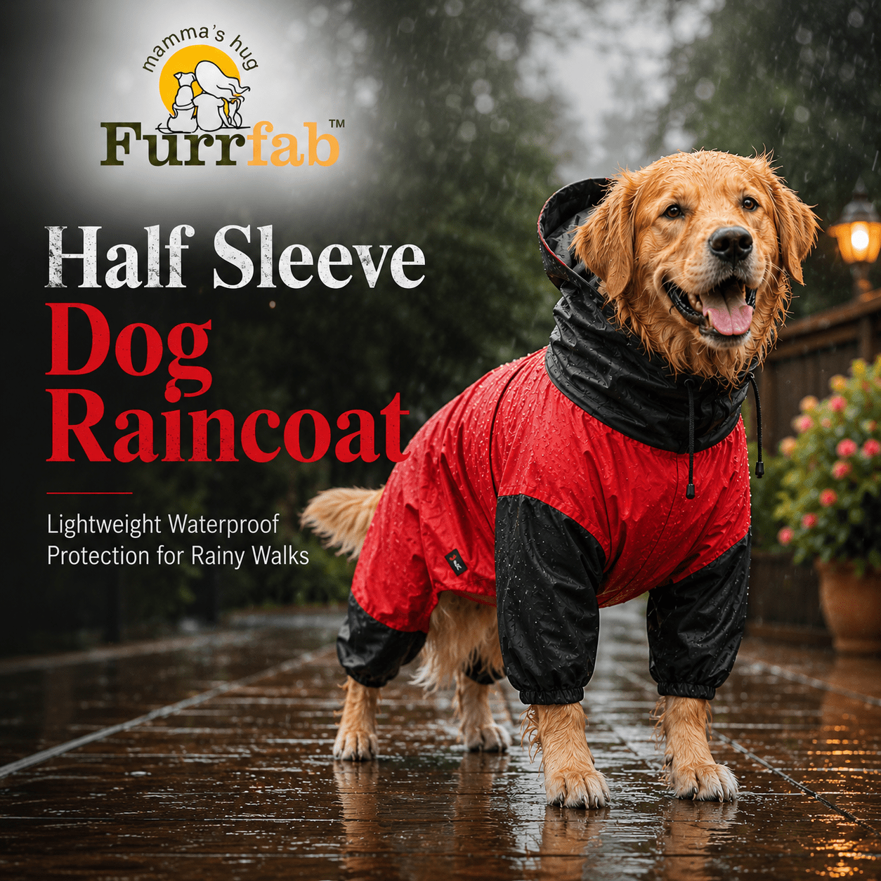 Half Sleeve Raincoat