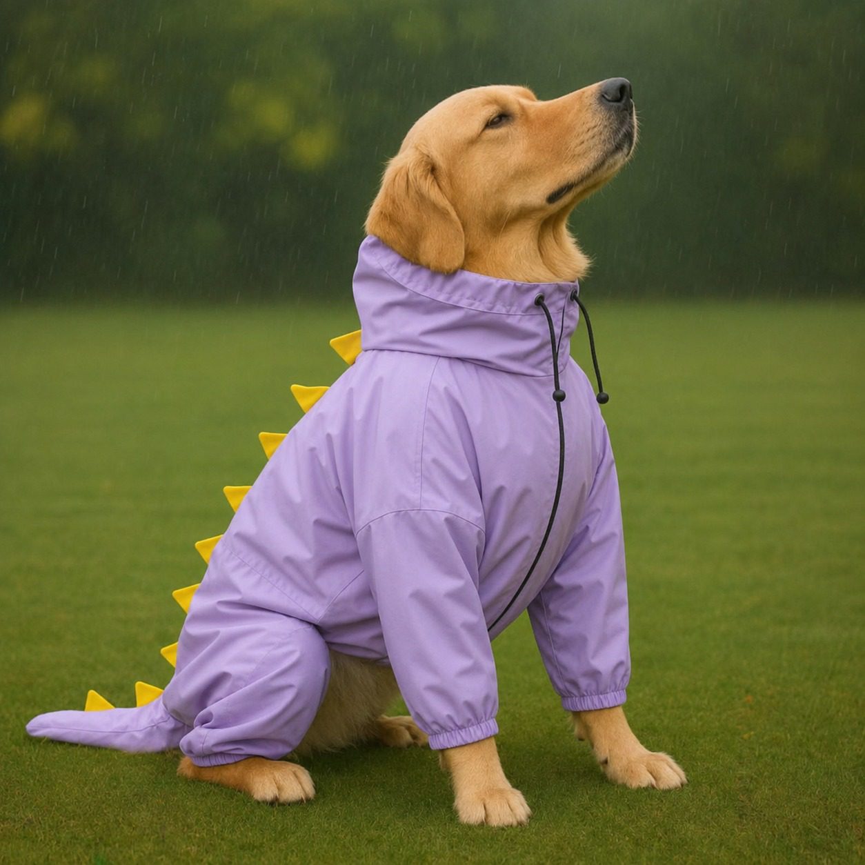 Furrfab Dyno Raincoat- Purple